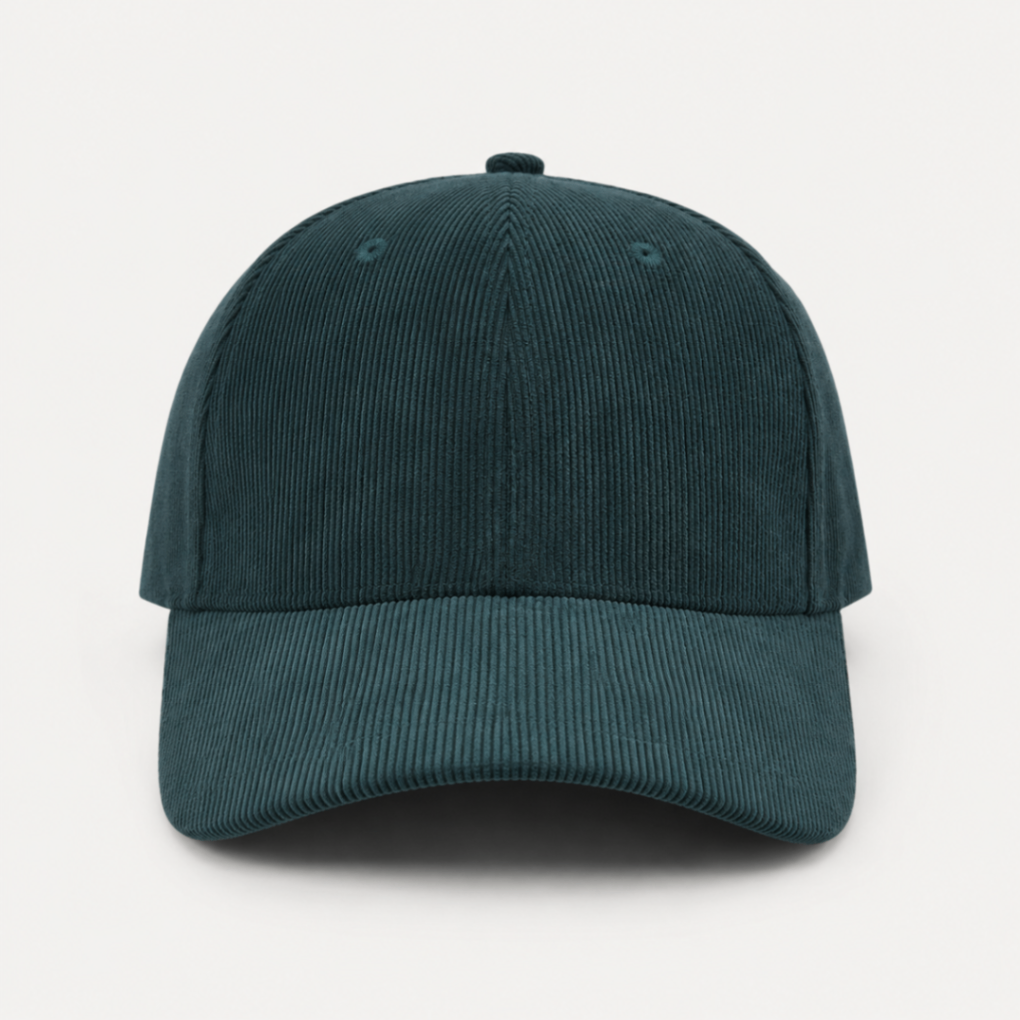 Gorra corduroy — Verde
