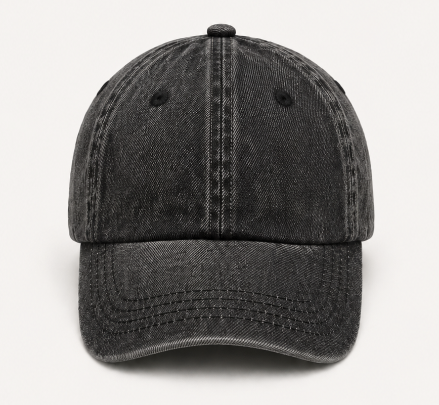 Gorra jean — Negro